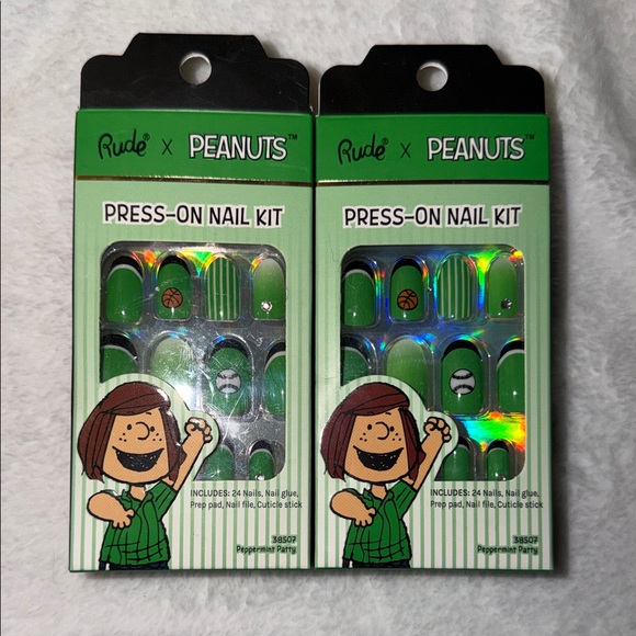 Peanuts Other - 2 Rude Peanuts Peppermint Patty Press-On Nail Kits